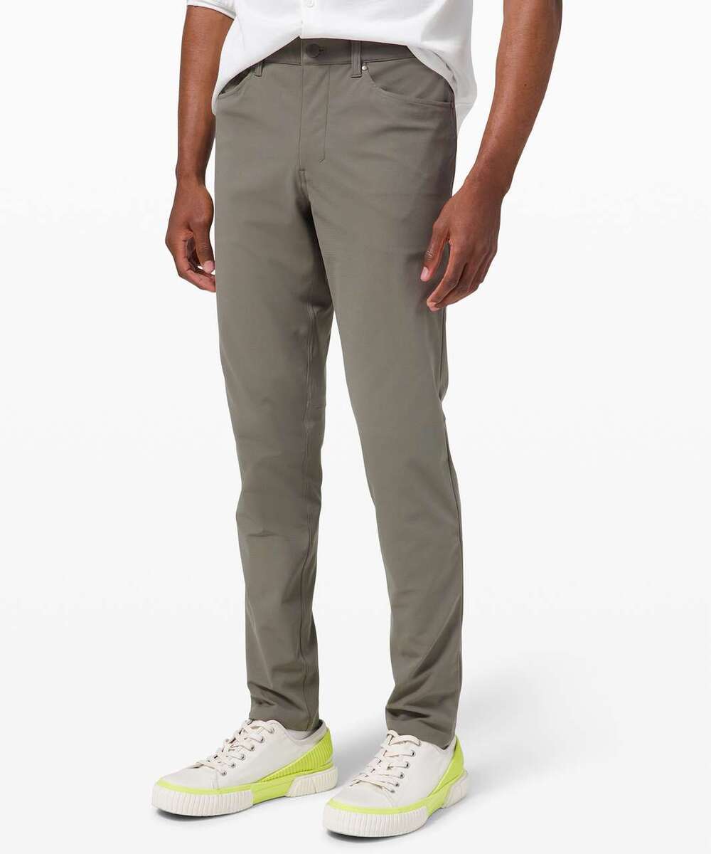 Lululemon ABC Pant Slim Warpstreme Grey Sage Men's Size 32 x 27 EUC Trouser